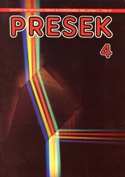 Presek 14 (1986-1987) 4