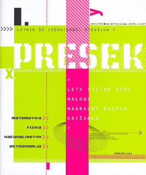 Presek 32 (2004/2005) 1