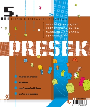 Presek 33 (2005/2006) 5