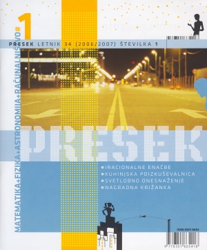 Presek 34 (2006/2007) 1