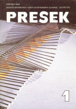 Naslovnica Presek 20/1
