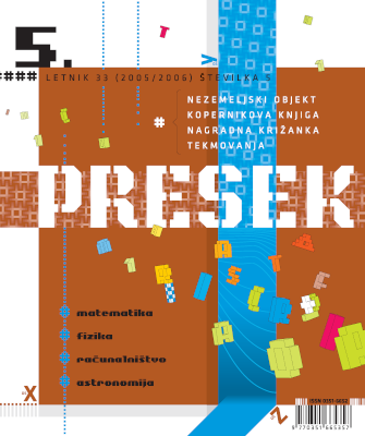 Naslovnica Presek 33/5